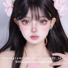 將圖片載入圖庫檢視器 現貨 月光小狗🐶🤎 af queen 啡色 brown 14.50mm 年拋 (兩片裝) 🎀可預訂請撳度數選項中最下🎀 ✨$100/3對✨