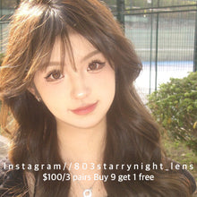 將圖片載入圖庫檢視器 現貨 傲嬌甜妹🩷 買完不補❗️ Tina啡色 brown 14.50mm 半年拋 (兩片裝) ✨$100/3對✨