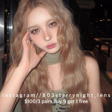 將圖片載入圖庫檢視器 現貨 紐約棕🤎af queen 啡色 brown 14.50mm 年拋 (兩片裝) 🎀可預訂請撳度數選項中最下🎀