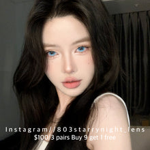 將圖片載入圖庫檢視器 新品預訂✨  反光燈藍🩵 thestarlens 藍色 Blue 14.20mm 半年拋 (兩片裝) 🎀可預訂請撳度數選項中最下🎀 ✨$100/3對✨