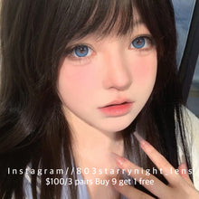 將圖片載入圖庫檢視器 現貨 醬醬藍莓🫐 af queen 藍色 blue 14.50mm 年拋 (兩片裝)🎀可預訂請撳度數選項中最下🎀 ✨$100/3對✨