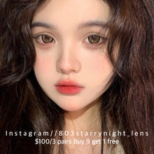 將圖片載入圖庫檢視器 新品預訂✨ 復古楓糖🤎 af 啡色 brown 14.50mm 年拋 (兩片裝) 🎀可預訂請撳度數選項中最下🎀 ✨$100/3對✨