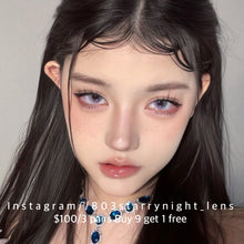 將圖片載入圖庫檢視器 現貨 雙面人生💜 thestarlens 紫色 藍色 Purple blue 14.50mm 半年拋 (兩片裝) 🎀可預訂請撳度數選項中最下🎀 ✨$100/3對✨