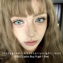 將圖片載入圖庫檢視器 新品預訂✨  野蠻生長綠💚 af 綠色 green 14.5mm 年拋(兩片裝)🎀可預訂請撳度數選項中最下🎀 ✨$100/3對✨