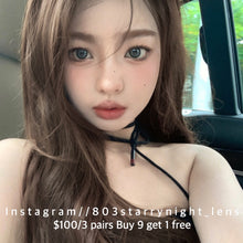 將圖片載入圖庫檢視器 現貨 金魚姬灰 tina 藍色 灰色 gray blue 14.20mm 半年拋 (兩片裝) 🎀可預訂請撳度數選項中最下🎀 ✨$100/3對✨