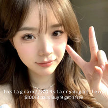 將圖片載入圖庫檢視器 新品預訂✨ 花田烏龍🤎 af 啡色 brown 14.20mm 年拋 (兩片裝) 🎀可預訂請撳度數選項中最下🎀 ✨$100/3對✨