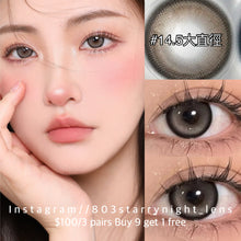 將圖片載入圖庫檢視器 新品預訂✨ 胡椒小狗🐶🩶 thestarlens 灰色 gray 14.50mm 半年拋 (兩片裝) 🎀可預訂請撳度數選項中最下🎀 ✨$100/3對✨
