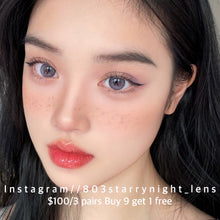 將圖片載入圖庫檢視器 現貨 治療晚安💜 af queen 紫色 灰色 Purple  gray 14.20mm 年拋 (兩片裝) 🎀可預訂請撳度數選項中最下🎀 ✨$100/3對✨