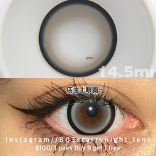 將圖片載入圖庫檢視器 現貨 超大泡泡糖灰🩶 lrgood 灰色 gray 14.50mm 年拋 (兩片裝) 🎀可預訂請撳度數選項中最下🎀 ✨$100/3對✨