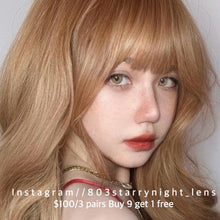 將圖片載入圖庫檢視器 新品預訂✨撒旦金棕🤎💛 Tina 棕色 brown 14.20mm 半年拋 (兩片裝) 🎀可預訂請撳度數選項中最下🎀 ✨$100/3對✨