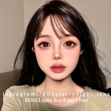 將圖片載入圖庫檢視器 現貨 梅子氣泡水🥤🤎 af queen 啡色 brown 14.50mm 年拋 (兩片裝) 🎀可預訂請撳度數選項中最下🎀 ✨$100/3對✨