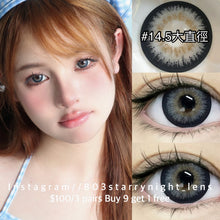 將圖片載入圖庫檢視器 現貨 斯里藍💙 af queen 藍色 blue 14.50mm 年拋 (兩片裝) 🎀可預訂請撳度數選項中最下🎀 ✨$100/3對✨