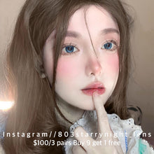 將圖片載入圖庫檢視器 現貨 晴空夜幕💙 ovolook 藍色 blue 14.50mm 半年拋 (兩片裝) 🎀可預訂請撳度數選項中最下🎀 ✨$100/3對✨