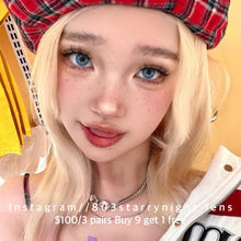 將圖片載入圖庫檢視器 現貨 路西法藍🩵 ovo藍色 blue 14.20mm 半年拋 (兩片裝) 🎀可預訂請撳度數選項中最下🎀 ✨$100/3對✨