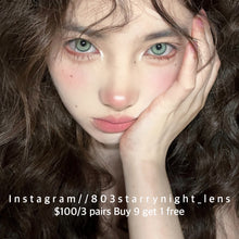 將圖片載入圖庫檢視器 新品預訂✨ 瀾貓💚🐱 ovo 綠色 green 14.20mm 半年拋 (兩片裝) 🎀可預訂請撳度數選項中最下🎀 ✨$100/3對✨