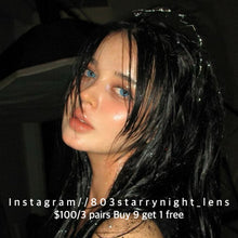 將圖片載入圖庫檢視器 現貨 路西法藍🩵 ovo藍色 blue 14.20mm 半年拋 (兩片裝) 🎀可預訂請撳度數選項中最下🎀 ✨$100/3對✨