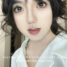 將圖片載入圖庫檢視器 現貨 可可豆🤎 Tina 啡色 brown 14.20mm 半年拋 (兩片裝) 🎀可預訂請撳度數選項中最下🎀 ✨$100/3對✨