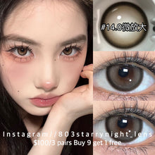 將圖片載入圖庫檢視器 現貨 比特星💫🤎xiyou 啡色brown 14.00mm 年拋 (兩片裝)🎀可預訂請撳度數選項中最下🎀 ✨$100/3對✨