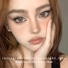 將圖片載入圖庫檢視器 新品預訂✨小雀斑🤎 Xiyou 啡色 brown 14.20mm 年拋 (兩片裝) 🎀可預訂請撳度數選項中最下🎀 ✨$100/3對✨