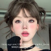 將圖片載入圖庫檢視器 現貨  黑鴨粉邂逅 🩷 afqueen 粉紅色 pink 14.50mm 年拋 (兩片裝) 🎀可預訂請撳度數選項中最下🎀 ✨$100/3對✨