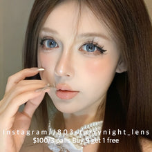 將圖片載入圖庫檢視器 現貨 北極冰種🩵 af Queen 藍色 blue 14.50mm 年拋 (兩片裝)🎀可預訂請撳度數選項中最下🎀 ✨$100/3對✨