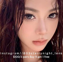 將圖片載入圖庫檢視器 現貨 芝麻冰花 xiyou 灰色 gray  14.5mm 年拋(兩片裝)🎀可預訂請撳度數選項中最下🎀 ✨$100/3對✨