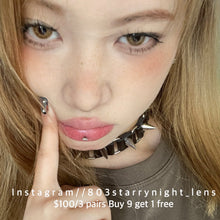 將圖片載入圖庫檢視器 新品預訂✨撒旦金棕🤎💛 Tina 棕色 brown 14.20mm 半年拋 (兩片裝) 🎀可預訂請撳度數選項中最下🎀 ✨$100/3對✨