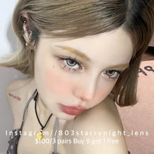 將圖片載入圖庫檢視器 現貨 泰式奶茶🩶 afqueen 灰色 gray 14.50mm 年拋 (兩片裝)🎀可預訂請撳度數選項中最下🎀 ✨$100/3對✨