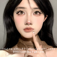 將圖片載入圖庫檢視器 現貨 檸檬海灘🏖️ thestarlens 啡色 brown 14.50mm 半年拋 (兩片裝) 🎀可預訂請撳度數選項中最下🎀 ✨$100/3對✨
