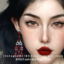 將圖片載入圖庫檢視器 新品預訂✨撒旦金棕🤎💛 Tina 棕色 brown 14.20mm 半年拋 (兩片裝) 🎀可預訂請撳度數選項中最下🎀 ✨$100/3對✨