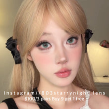 將圖片載入圖庫檢視器 新品預訂✨thestarlens 追光貓🐈14.20mm 綠色 green 半年拋(兩片裝)🎀可預訂請撳度數選項中最下🎀 ✨$100/3對✨