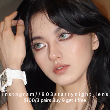 將圖片載入圖庫檢視器 現貨 紐約綠💚af queen 綠色 green 14.50mm 年拋 (兩片裝) 🎀可預訂請撳度數選項中最下🎀