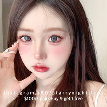 將圖片載入圖庫檢視器 現貨 月光小貓🐱🩶 af queen 灰色 gray 14.50mm 年拋 (兩片裝) 🎀可預訂請撳度數選項中最下🎀 ✨$100/3對✨