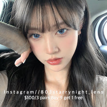 將圖片載入圖庫檢視器 新品預訂✨霓虹幽紫藍💙 Tina 藍色 blue 14.20mm 半年拋 (兩片裝) 🎀可預訂請撳度數選項中最下🎀 ✨$100/3對✨