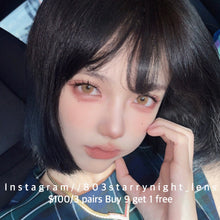 將圖片載入圖庫檢視器 現貨 紐約棕🤎af queen 啡色 brown 14.50mm 年拋 (兩片裝) 🎀可預訂請撳度數選項中最下🎀