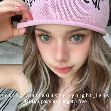 將圖片載入圖庫檢視器 現貨 大蘿莉藍 ovolook 綠色 藍色 blue green 14.50mm 半年拋 (兩片裝) 🎀可預訂請撳度數選項中最下🎀 ✨$100/3對✨