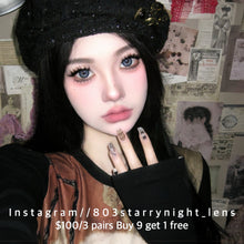 將圖片載入圖庫檢視器 現貨 藍繃帶💙 af queen 藍色 blue 14.50mm 年拋 (兩片裝) 🎀可預訂請撳度數選項中最下🎀 ✨$100/3對✨