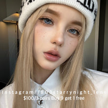 將圖片載入圖庫檢視器 現貨 賽博冰種🩵Clamido 藍色 blue14.20mm 年拋 (兩片裝) 🎀可預訂請撳度數選項中最下🎀 ✨$100/3對✨