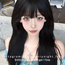 將圖片載入圖庫檢視器 現貨 爆改人魚🩵  Tina 藍色 blue 14.50mm 半年拋 (兩片裝) 🎀可預訂請撳度數選項中最下🎀 ✨$100/3對✨