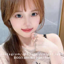 將圖片載入圖庫檢視器 現貨 水墨丹寧🩵 Clamido藍色 綠色 green blue 14.20mm 年拋 (兩片裝) 🎀可預訂請撳度數選項中最下🎀 ✨$100/3對✨