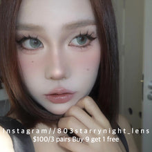 將圖片載入圖庫檢視器 現貨 大蘿莉藍 ovolook 綠色 藍色 blue green 14.50mm 半年拋 (兩片裝) 🎀可預訂請撳度數選項中最下🎀 ✨$100/3對✨