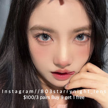 將圖片載入圖庫檢視器 現貨 水墨丹寧🩵 Clamido藍色 綠色 green blue 14.20mm 年拋 (兩片裝) 🎀可預訂請撳度數選項中最下🎀 ✨$100/3對✨