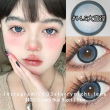 將圖片載入圖庫檢視器 現貨 超大芭比藍莓🫐 af queen 藍色 blue 14.50mm 年拋 (兩片裝) 🎀可預訂請撳度數選項中最下🎀 ✨$100/3對✨