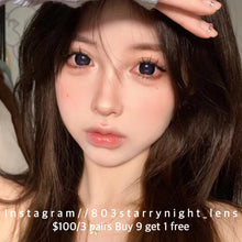 將圖片載入圖庫檢視器 現貨 藍色潮汐🌊🖤💙 AfQueen 藍色 黑色 black blue 14.50mm 年拋 (兩片裝) 🎀可預訂請撳度數選項中最下🎀 ✨$100/3對✨