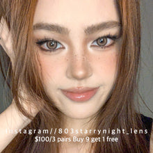 將圖片載入圖庫檢視器 新品預訂✨小雀斑🤎 Xiyou 啡色 brown 14.20mm 年拋 (兩片裝) 🎀可預訂請撳度數選項中最下🎀 ✨$100/3對✨