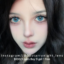 將圖片載入圖庫檢視器 現貨 北極冰種🩵 af Queen 藍色 blue 14.50mm 年拋 (兩片裝)🎀可預訂請撳度數選項中最下🎀 ✨$100/3對✨