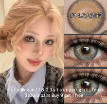 將圖片載入圖庫檢視器 新品預訂✨ 開嗆口胡椒 🩶 af 灰色 gray 14.50mm 年拋 (兩片裝) 🎀可預訂請撳度數選項中最下🎀 ✨$100/3對✨