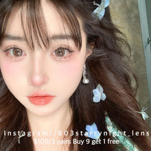 將圖片載入圖庫檢視器 現貨 小作者🤎 afqueen 啡色 brown 14.20mm 年拋 (兩片裝) 🎀可預訂請撳度數選項中最下🎀 ✨$100/3對✨