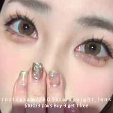 將圖片載入圖庫檢視器 現貨 遠洋桔梗🍊💛 af Queen 啡色 Bronw 14.50mm 年拋 (兩片裝)🎀可預訂請撳度數選項中最下🎀 ✨$100/3對✨