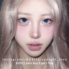 將圖片載入圖庫檢視器 現貨 珍珠海域 💙 Tina 藍色 blue 14.20mm 半年拋 (兩片裝) 🎀可預訂請撳度數選項中最下🎀 ✨$100/3對✨